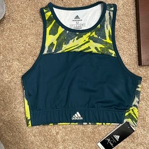 NWT Adidas x Zoe Saldana Primegreen AEROREADY Sports Bra- Medium size